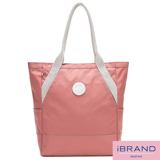 iBrand托特包 輕盈實用素色尼龍托特包(多色任選) 歷史價格詳細信息