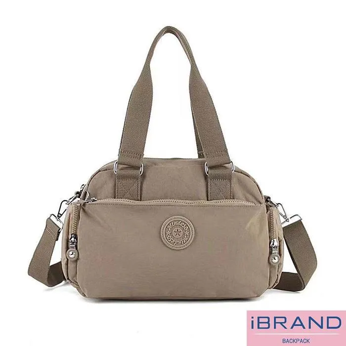 iBrand斜背包 輕盈防潑水多口袋撞色側斜背包(多色任選) 歷史價格詳細信息