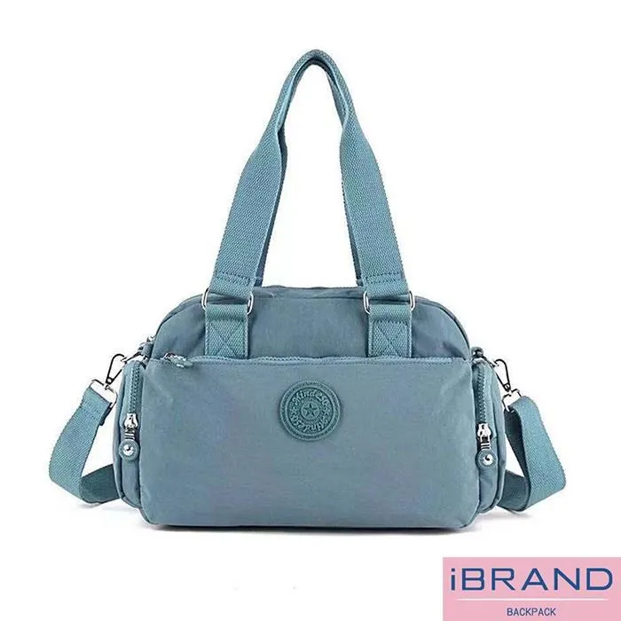 iBrand斜背包 輕盈防潑水多口袋撞色側斜背包(多色任選) 歷史價格詳細信息