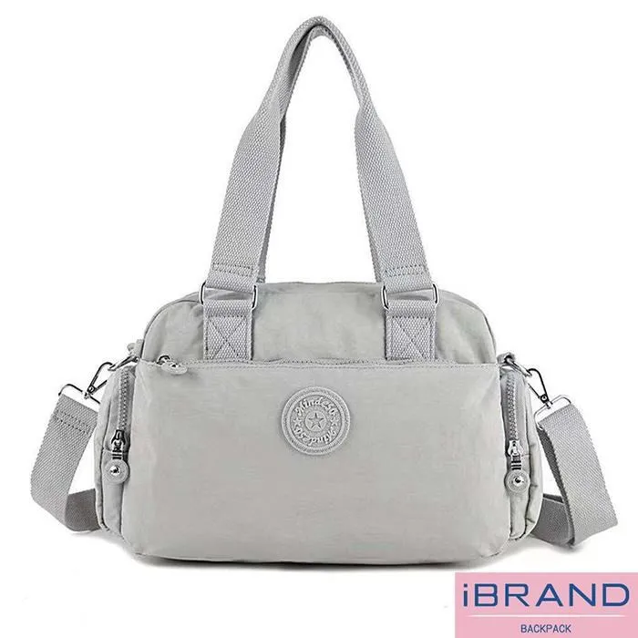 iBrand斜背包 輕盈防潑水多口袋撞色側斜背包(多色任選) 歷史價格詳細信息