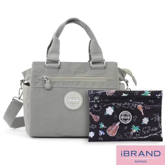 iBrand 輕盈防潑水素色雙層多功能尼龍後背包 -黑色 MDS-8621S 歷史價格詳細信息