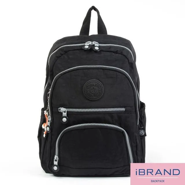 iBrand後背包 繽紛樂園尼龍多口袋後背包-優雅紫 歷史價格詳細信息