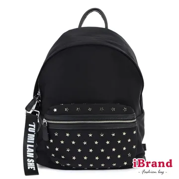 iBrand 韓風撞色百搭尼龍磁釦後背包-紅 歷史價格詳細信息