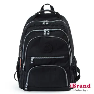 iBrand後背包 簡約素色超輕盈尼龍口袋後背包-深藍色 歷史價格詳細信息