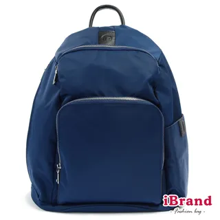 iBrand 時尚Simply百搭輕盈簡約大口袋後背包-黑色 歷史價格詳細信息