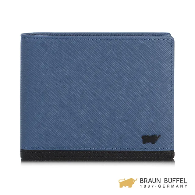BRAUN BUFFEL RATHAUS 市政廳系列4卡零錢袋皮夾 - 藍色 BF388-315-BL 歷史價格詳細信息