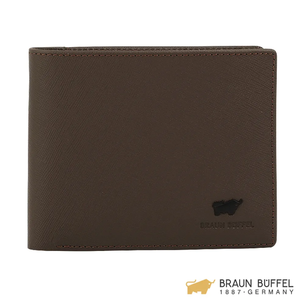 BRAUN BUFFEL IKON 艾康系列4卡零錢袋短夾 - 藍色 BF366-315-NY 歷史價格詳細信息