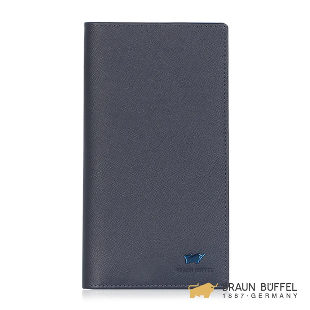 BRAUN BUFFEL IKON 艾康系列4卡零錢袋短夾 - 藍色 BF366-315-NY 歷史價格詳細信息