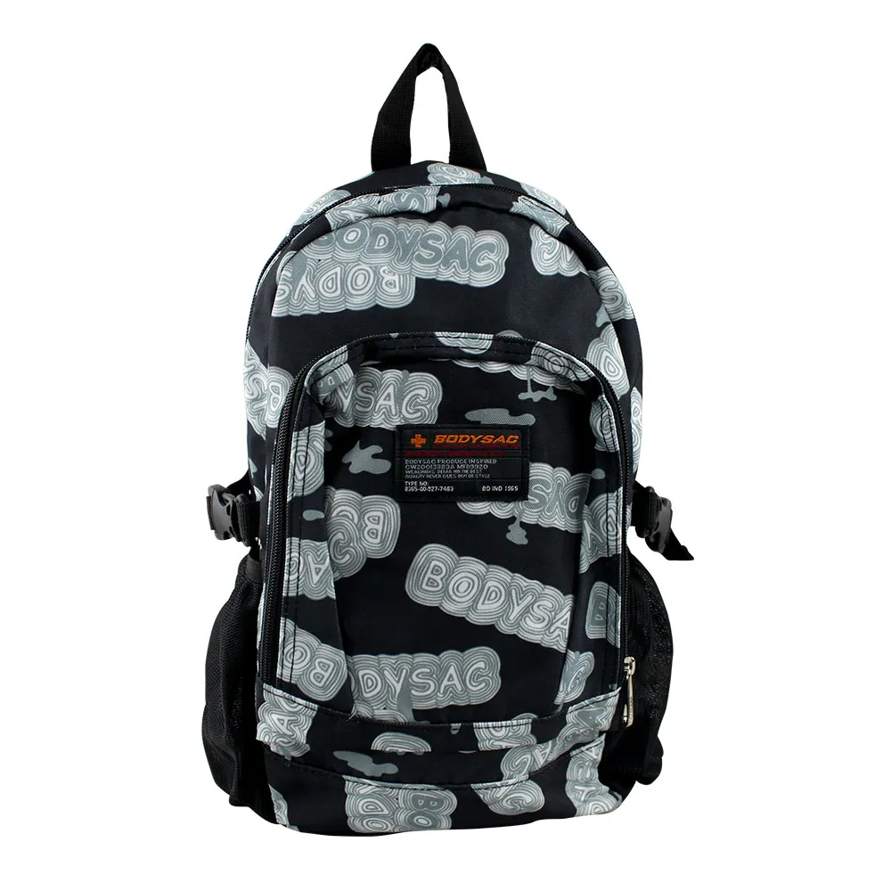 BODYSAC-黑色印花後背包 (b606） 歷史價格詳細信息