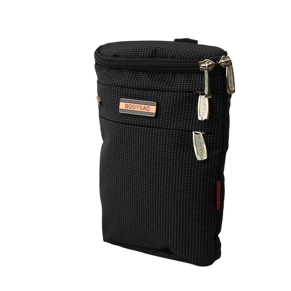 BODYSAC-黑色機能隨身斜背包 b1804 歷史價格詳細信息