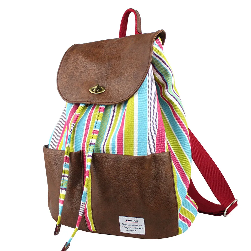 AMINAH-咖啡閃亮鏡面後背包 歷史價格詳細信息