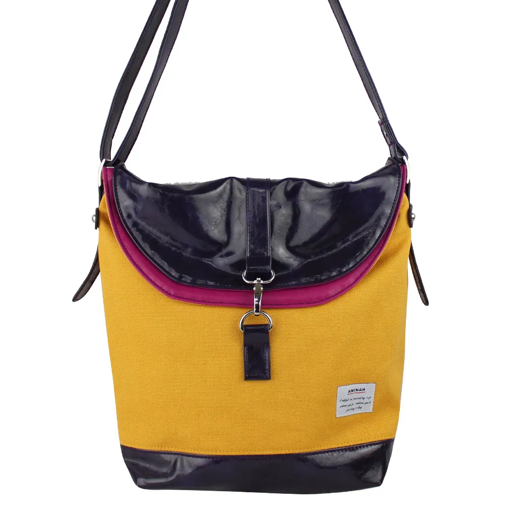 AMINAH-銀色閃亮鏡面後背包 歷史價格詳細信息