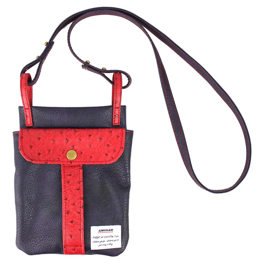 AMINAH-紫色鉤扣兩用後背包 歷史價格詳細信息