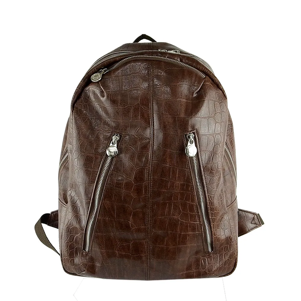 AMINAH-皮革刷毛後背包 歷史價格詳細信息