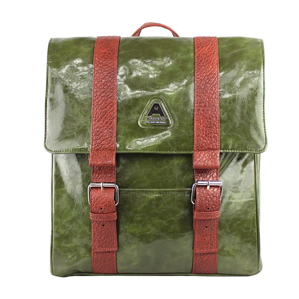 AMINAH-螢光黃尼龍後背包-黑色 歷史價格詳細信息