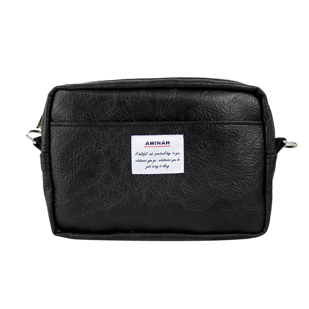 AMINAH 黑色-折疊式抗菌布口罩 【Mask_01】 歷史價格詳細信息