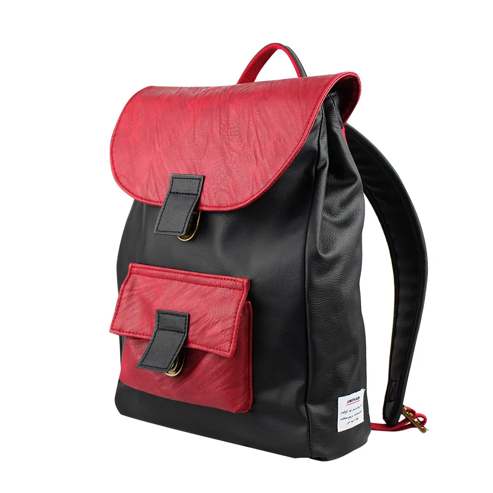 AMINAH-巧克力經典皮革後背包 歷史價格詳細信息