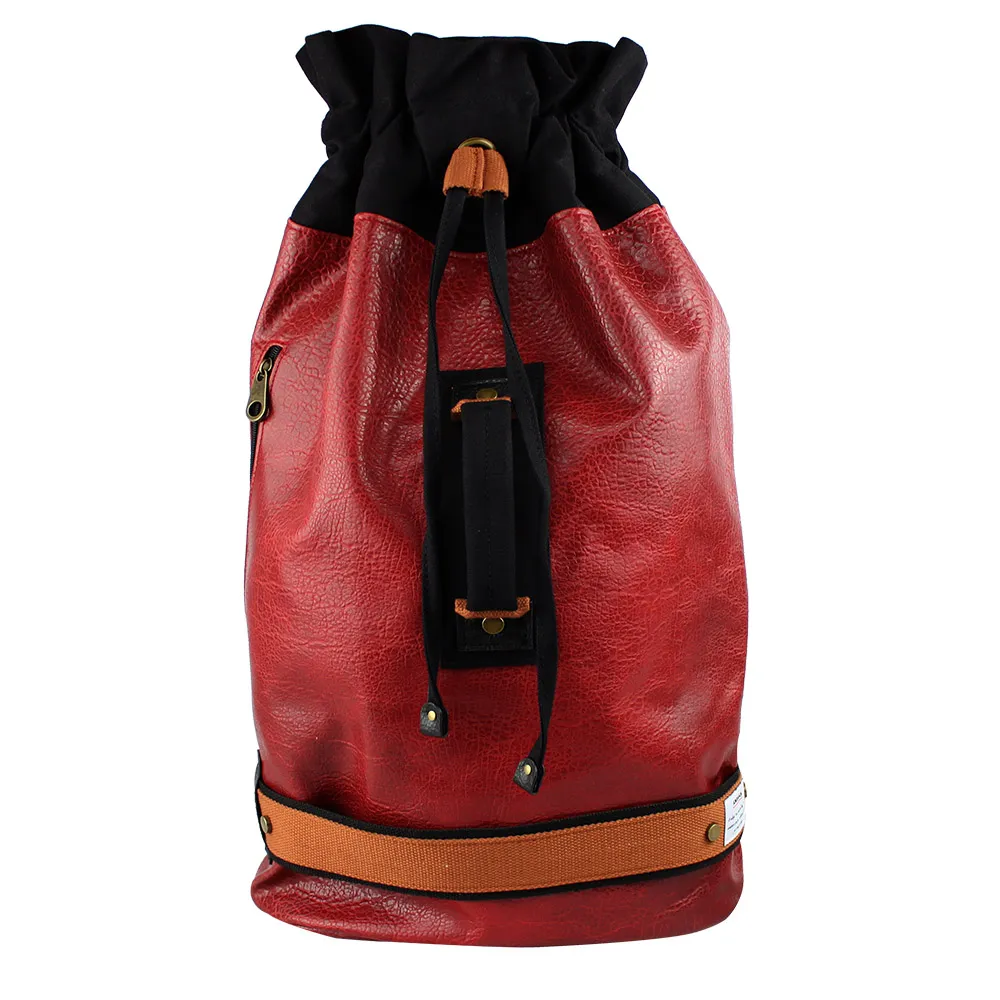 AMINAH-酒紅閃亮鏡面後背包 歷史價格詳細信息