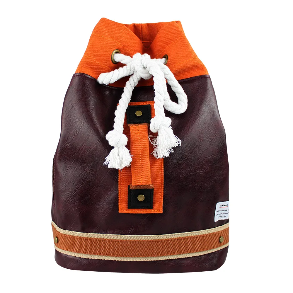 小拳擊皮革後背包  勁酷黑 AMINAH~【am-0250】 歷史價格詳細信息