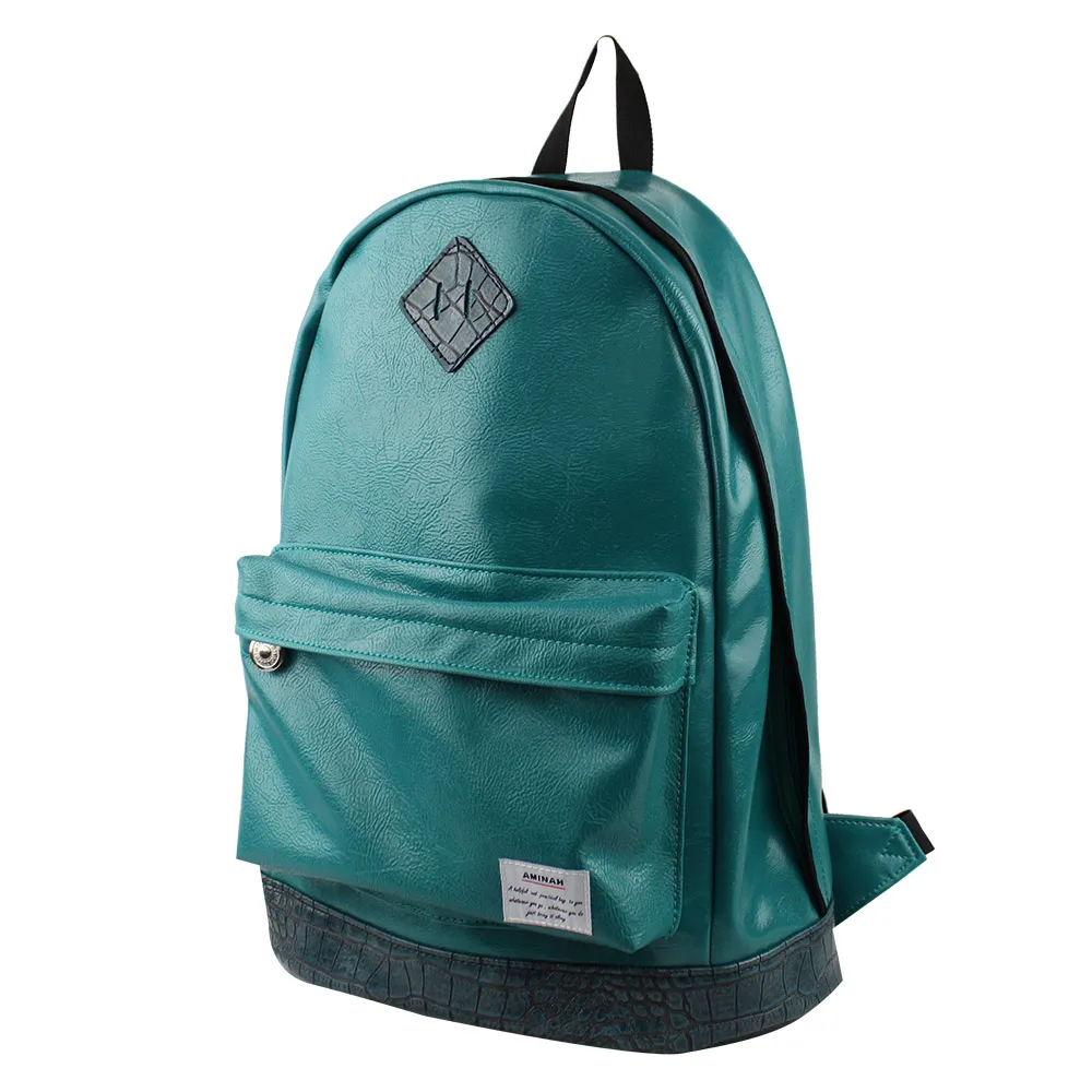 AMINAH-勁酷黑小拳擊皮革背包 歷史價格詳細信息