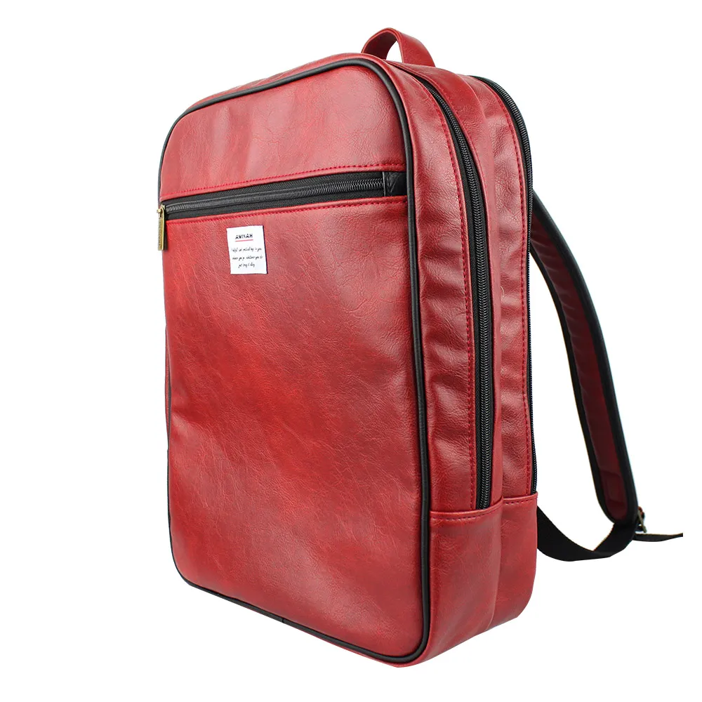 AMINAH-酒紅閃亮鏡面後背包 歷史價格詳細信息