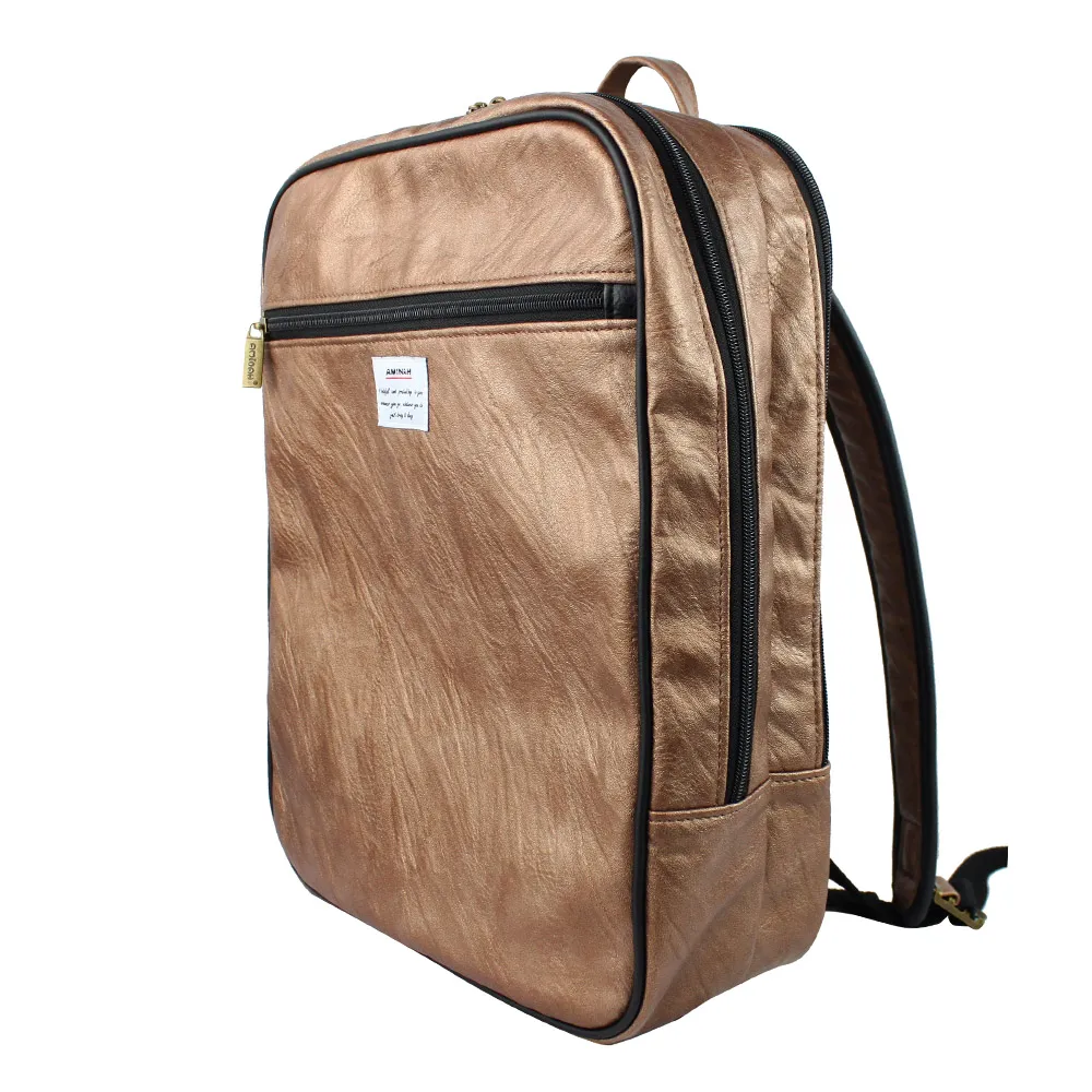 AMINAH-咖啡正規後背包(設置15"筆電夾層) 歷史價格詳細信息