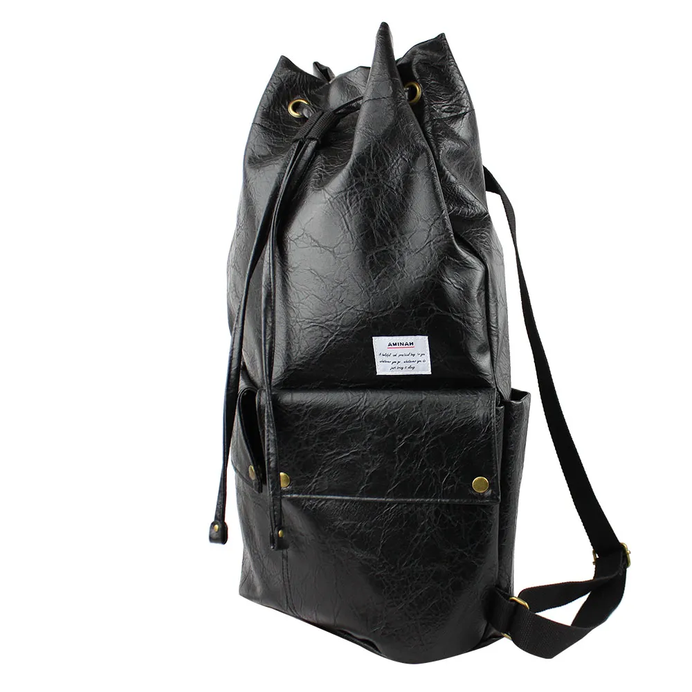 AMINAH-束口皮革後背-淺紫色 歷史價格詳細信息