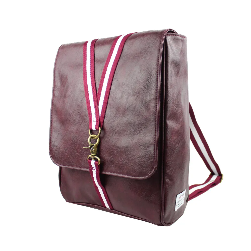 紫色鉤扣兩用後背包  AMINAH~【am-0297】 歷史價格詳細信息