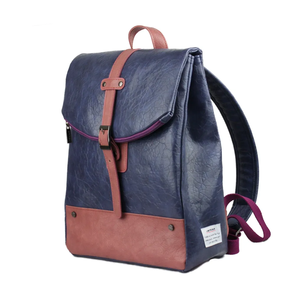 AMINAH-紫色鉤扣兩用後背包 歷史價格詳細信息