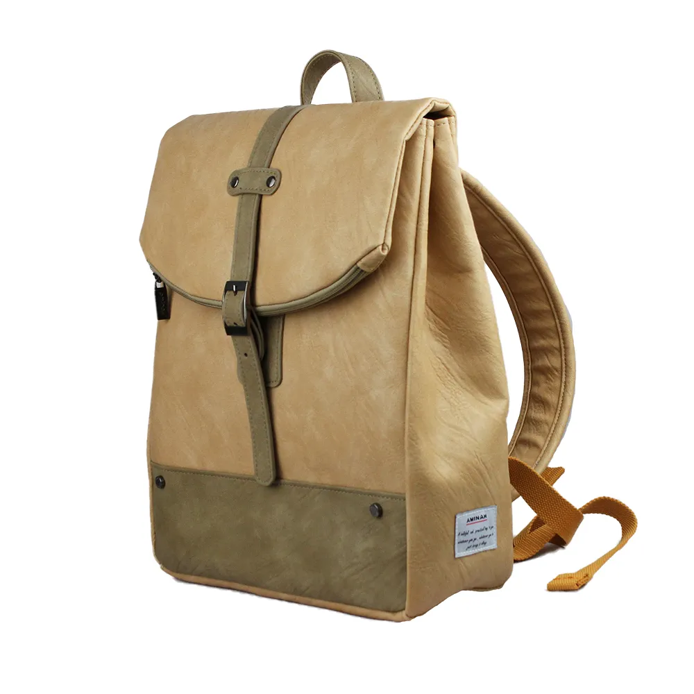 AMINAH-米黃靚麗後背包 歷史價格詳細信息