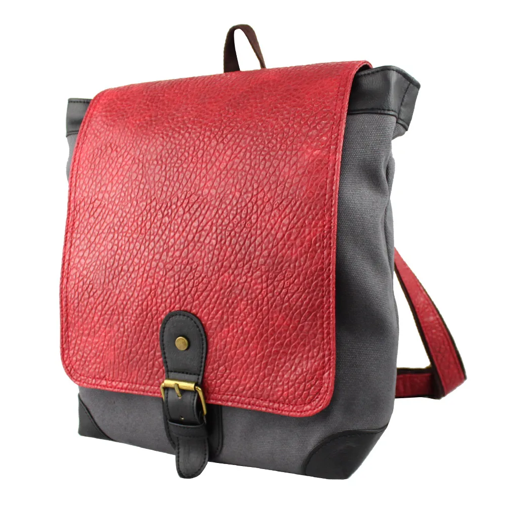 AMINAH-酒紅閃亮鏡面後背包 歷史價格詳細信息