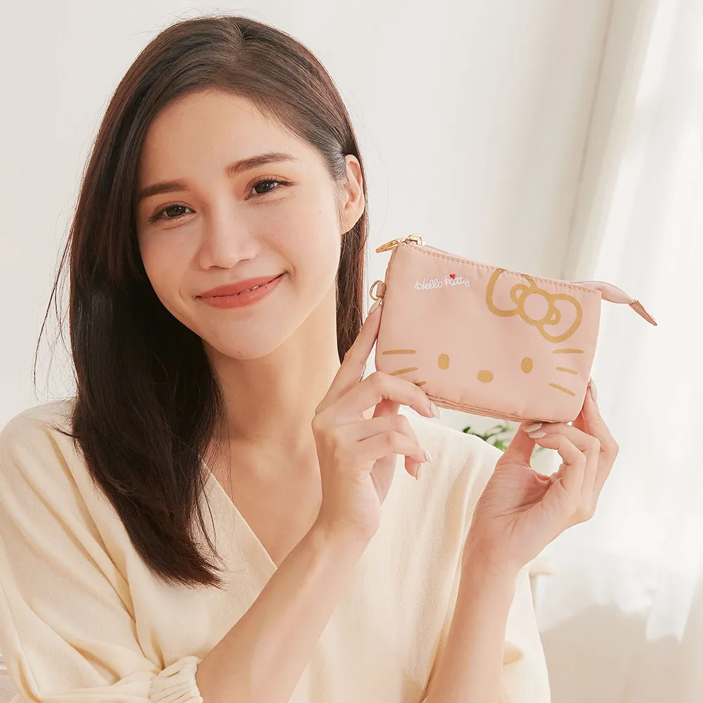 【Hello Kitty】經典凱蒂-三層零錢包 KT03A05PK 歷史價格詳細信息