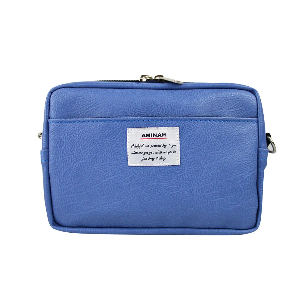 AMINAH-粉紫間色方形後背包 歷史價格詳細信息