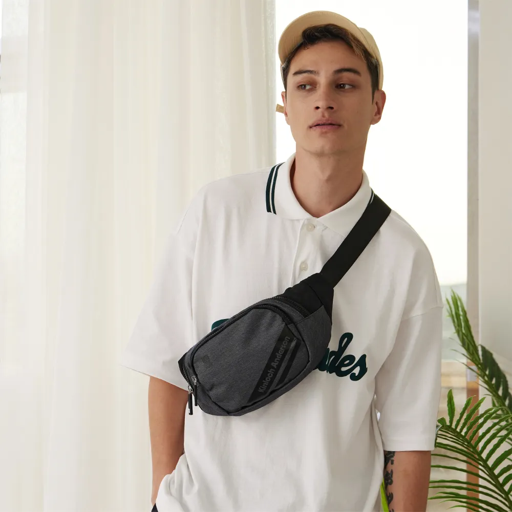 【Kinloch Anderson】Even簡約造型腰包-黑色 歷史價格詳細信息