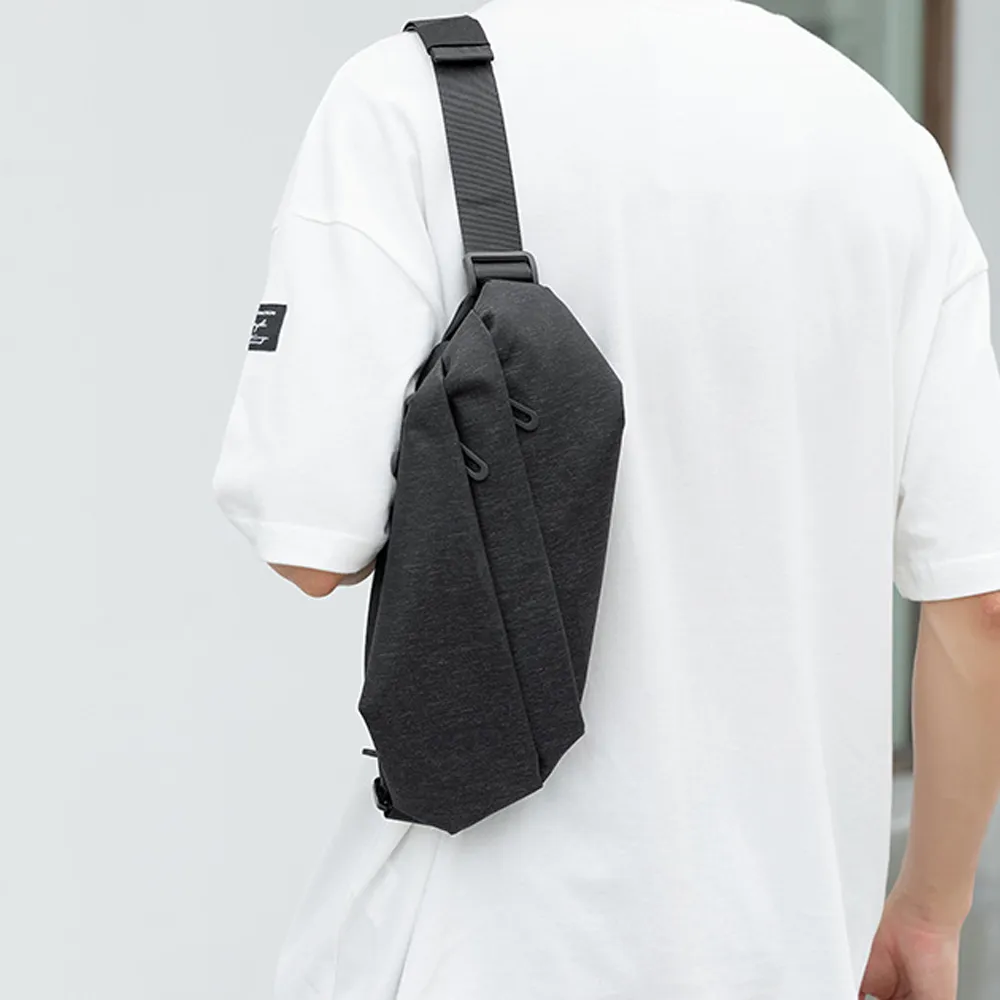 ins潮男有型簡約輕便小背包 腰包 胸包 歷史價格詳細信息