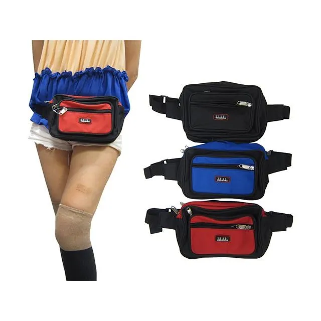 腰包中容量三主袋+外袋共四層防水尼龍布外出休閒45吋腰 歷史價格詳細信息