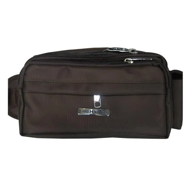 腰包中容量三主袋+外袋共四層防水尼龍布外出休閒45吋腰 歷史價格詳細信息