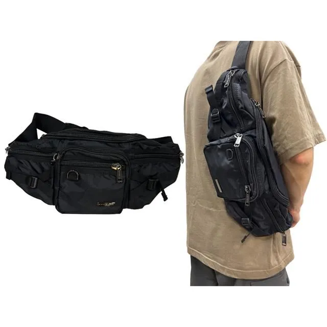 腰胸包大容量二層主袋+外袋共四層防水尼龍布可腰背肩背斜側背外出休閒工作袋 歷史價格詳細信息