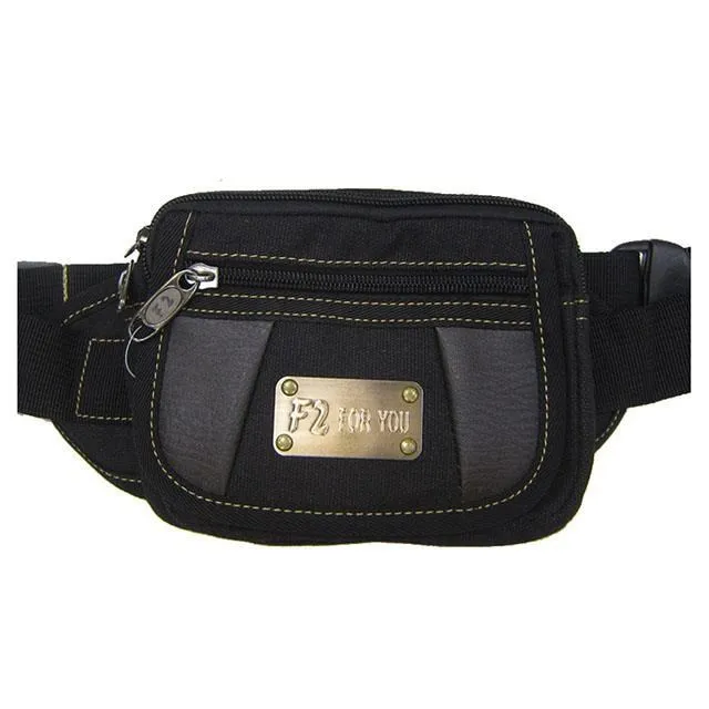 腰包中容量防水帆布二主袋+外袋共四層腰肩背斜側背 歷史價格詳細信息