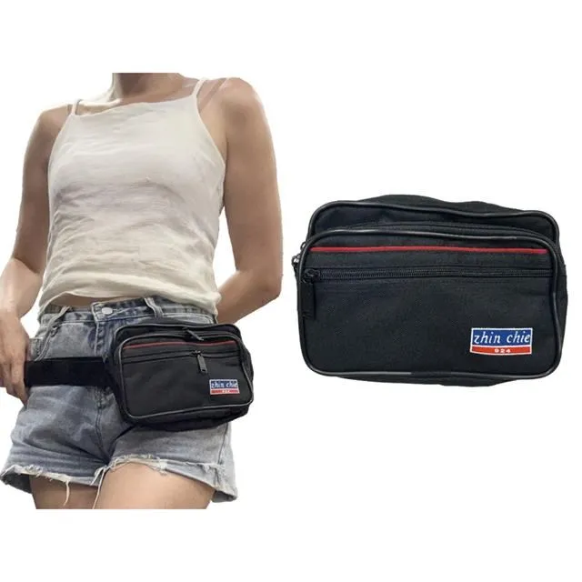 腰包中容量台灣製造YKK拉鍊零件三層拉鍊主袋+外袋共五層防水尼龍布 歷史價格詳細信息