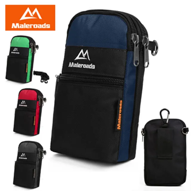 Maleroads 攜帶水壺 寶特瓶 慢跑 跑步 運動腰包 容納5.7吋手機 鑰匙 隨身物品收納 輕便設計 歷史價格詳細信息