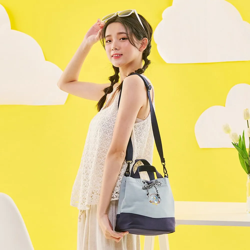 【PARTAKE】Disney系列-唐老鴨-海邊走走鴨-束口水桶包-灰藍 PTD22-C5-51GB 歷史價格詳細信息