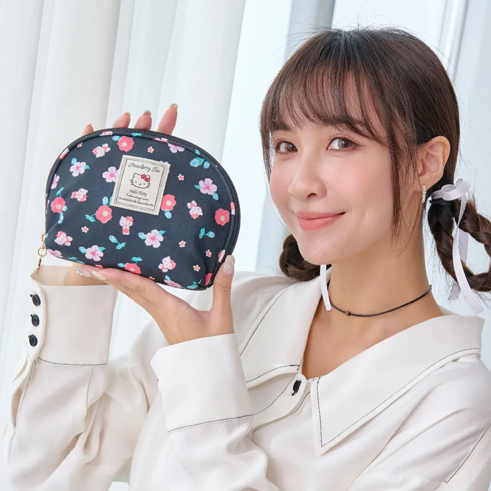 【Hello Kitty】花園午茶-化妝包-珊瑚粉 KT03I05PK(11GI) 歷史價格詳細信息