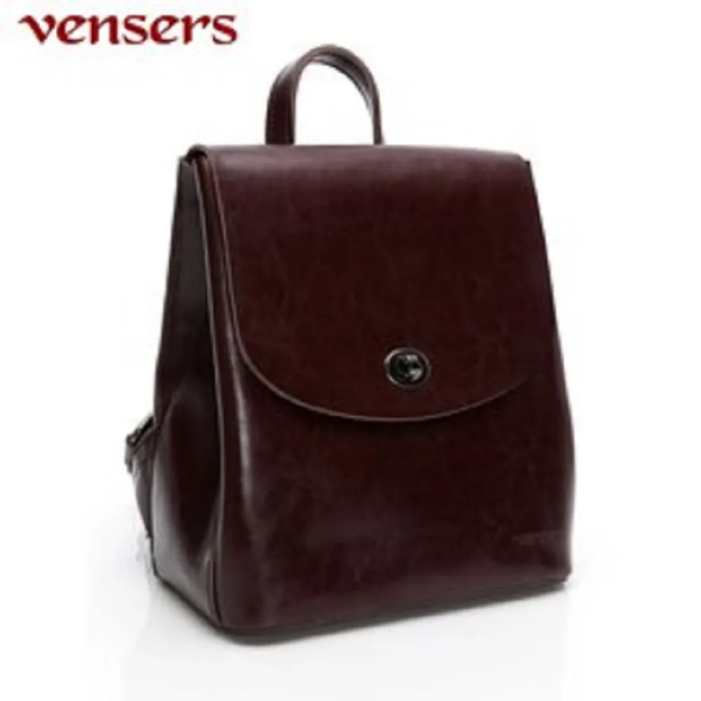 【vensers】小牛皮潮流個性包~兩用包 雙肩背包 日常外出包 上班通勤 (NL1080102咖啡) 歷史價格詳細信息