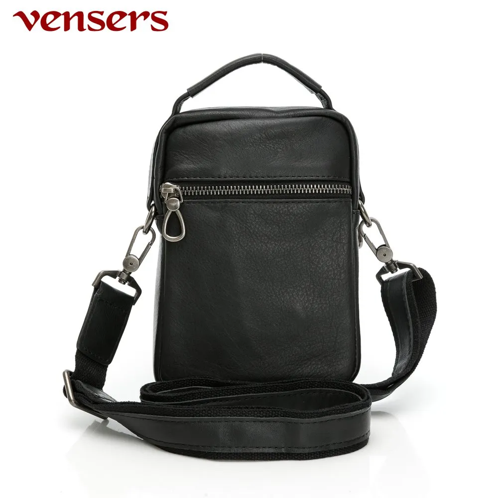 【vensers】小牛皮潮流個性包~斜肩背包(N320401深色) 歷史價格詳細信息