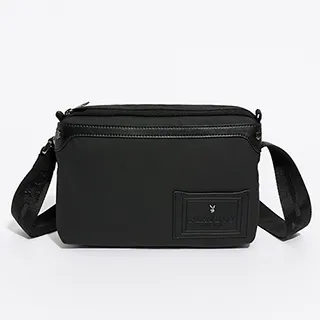 PLAYBOY - 雙層斜背包  Mettle系列 - 黑色 歷史價格詳細信息