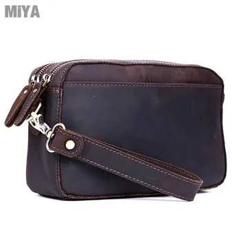 歐美牛皮真皮斜背包手拿包 棕咖黑色 MiYA Chuck B0002 歷史價格詳細信息