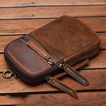 【H-CT】輕巧長方型多夾層真皮腰包(S0322-Z) 歷史價格詳細信息