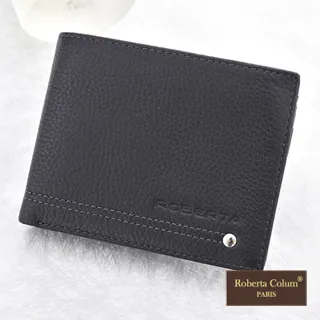 【Roberta Colum】鉚釘小牛皮可拆式上下翻多卡夾短夾(共2色) 歷史價格詳細信息