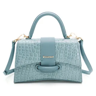 【PLAYBOY】斜背包  鱷魚紋系列(黑色) 歷史價格詳細信息